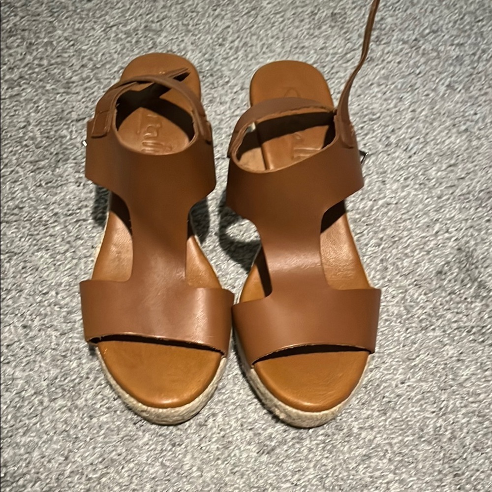 Brown Leather Women's Sandals